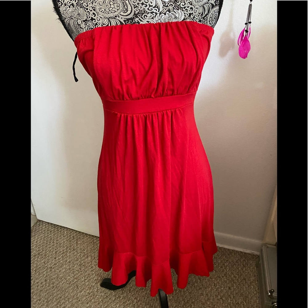 Y2K BLU HEAVEN RED TUBE DRESS M